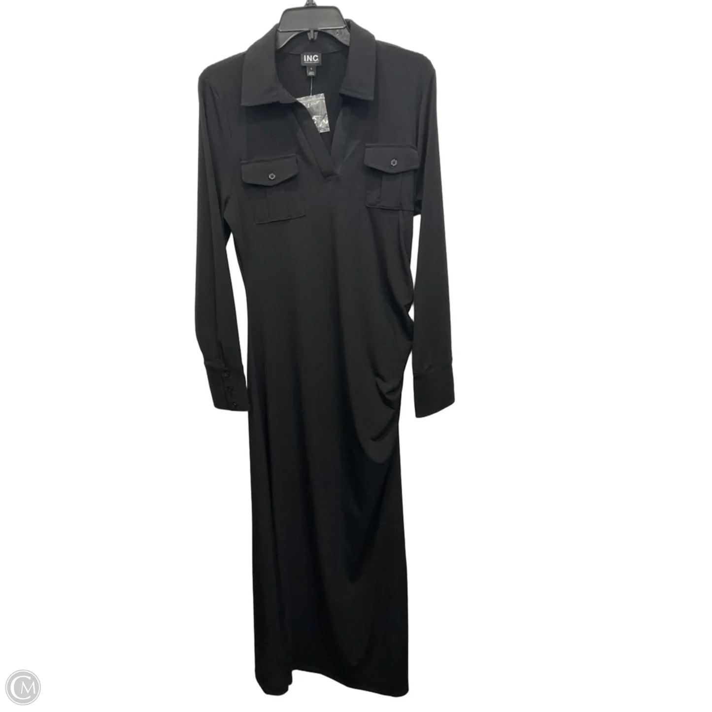 Dress Party Long By International Concepts In Black, Size: L