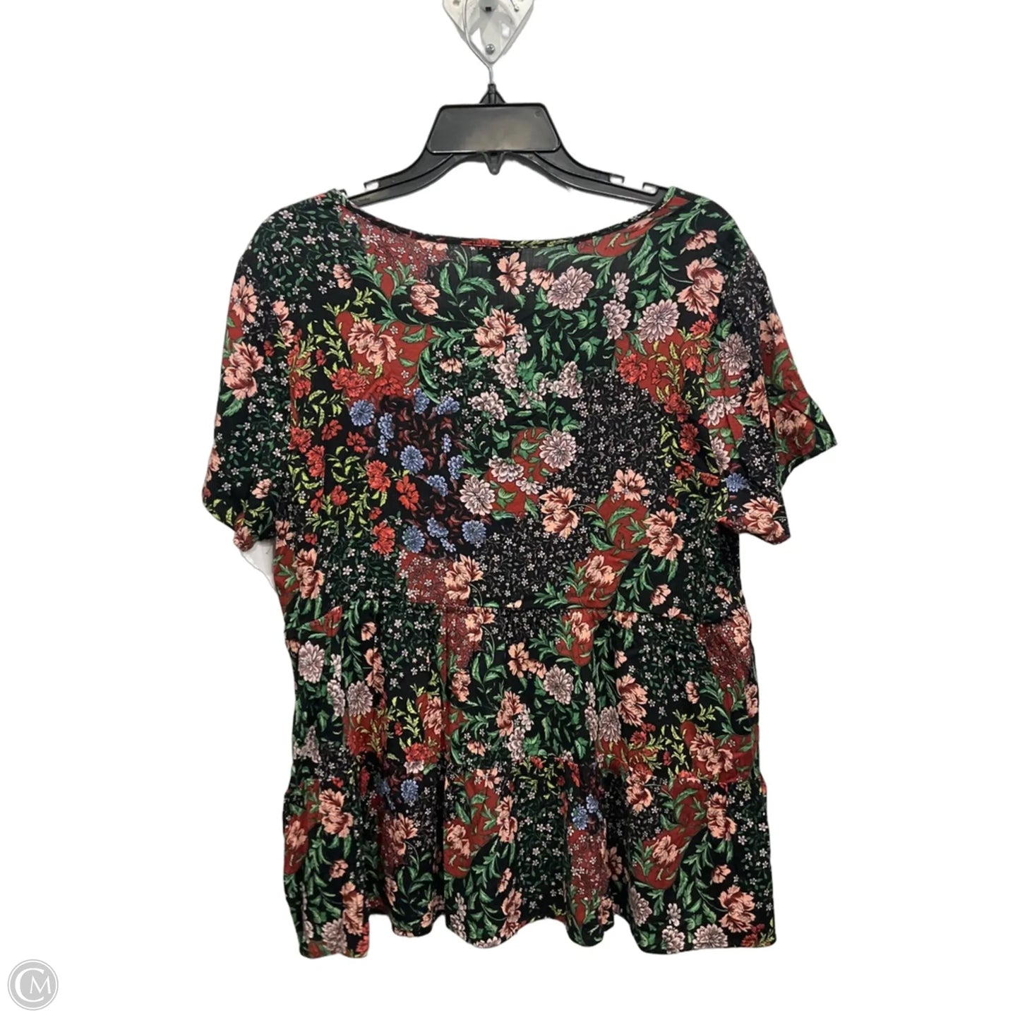 Top Short Sleeve By Torrid In Floral Print, Size: M