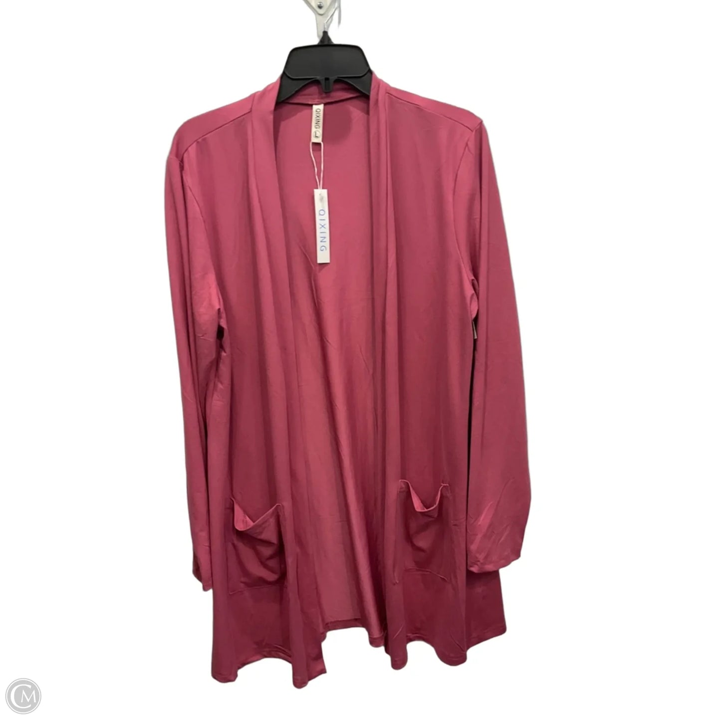 Cardigan By Clothes Mentor In Pink, Size: L