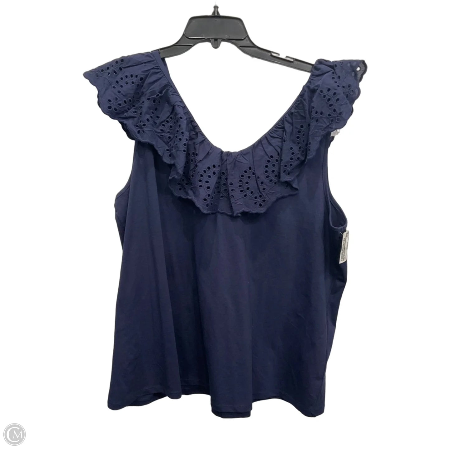 Top Sleeveless By Lane Bryant In Navy, Size: 2x