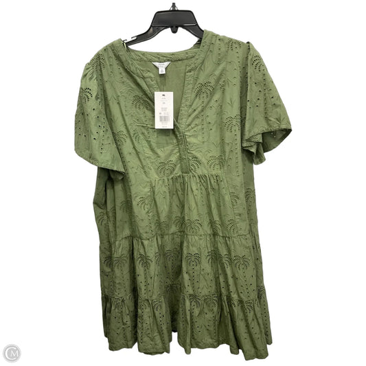 Dress Casual Short By Crown And Ivy In Green, Size: 2x