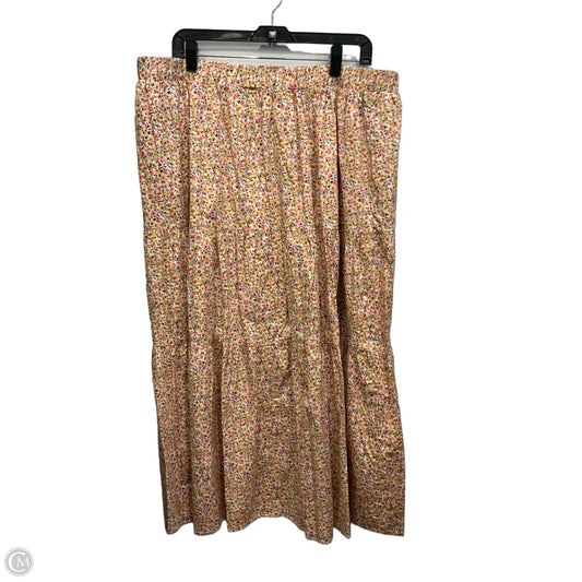 Skirt Maxi By Lane Bryant In Floral Print, Size: 22