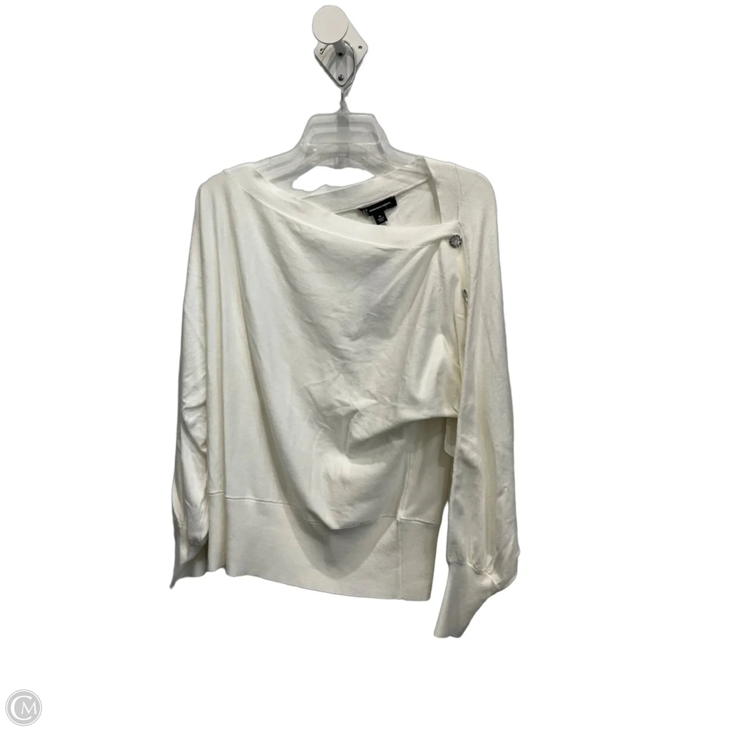 Top Long Sleeve By International Concepts In White, Size: Xl