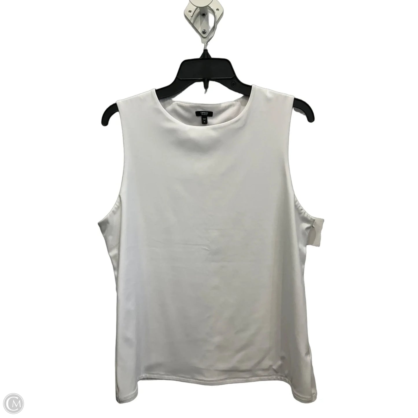 Top Sleeveless By Express In White, Size: Xl