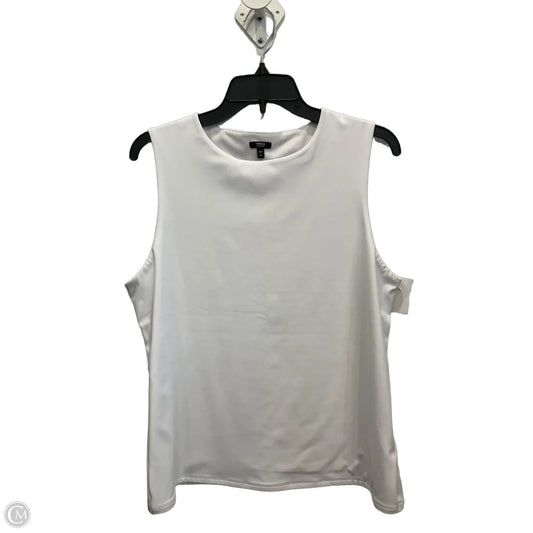 Top Sleeveless By Express In White, Size: Xl
