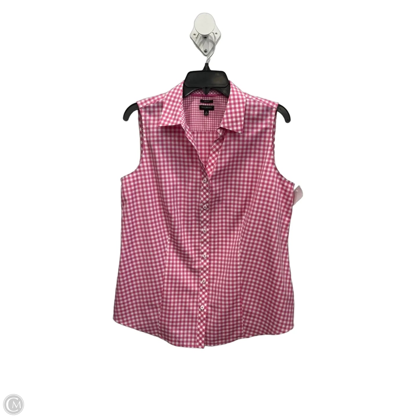 Blouse Sleeveless By Talbots In Pink, Size: M