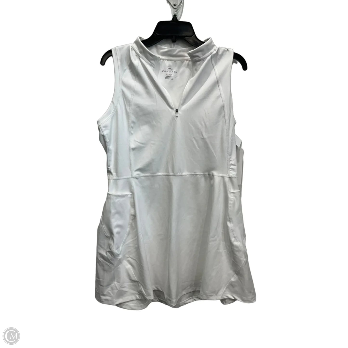 Athletic Dress By Danskin In White, Size: L