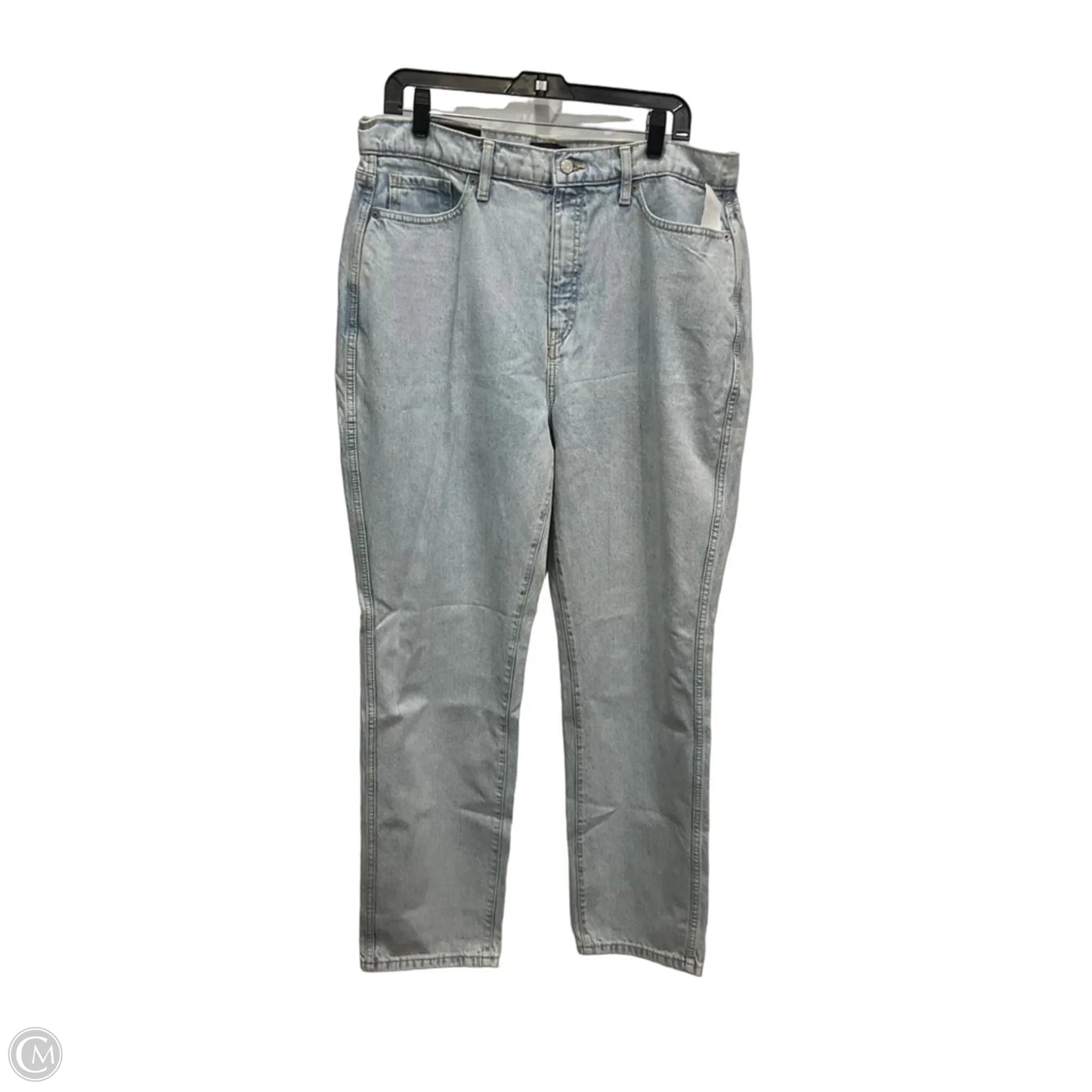 Jeans Straight By Banana Republic In Blue Denim, Size: 14