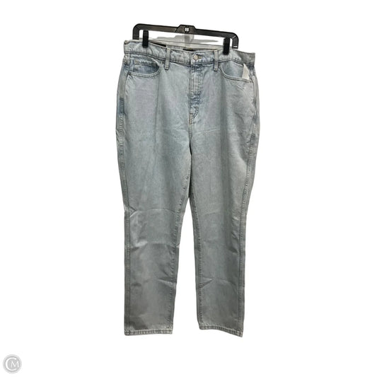 Jeans Straight By Banana Republic In Blue Denim, Size: 14