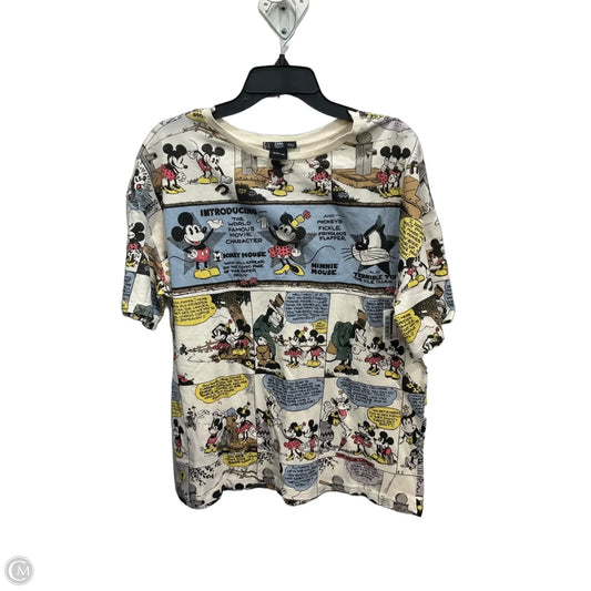 Top Short Sleeve By Zara In Multi-colored, Size: M