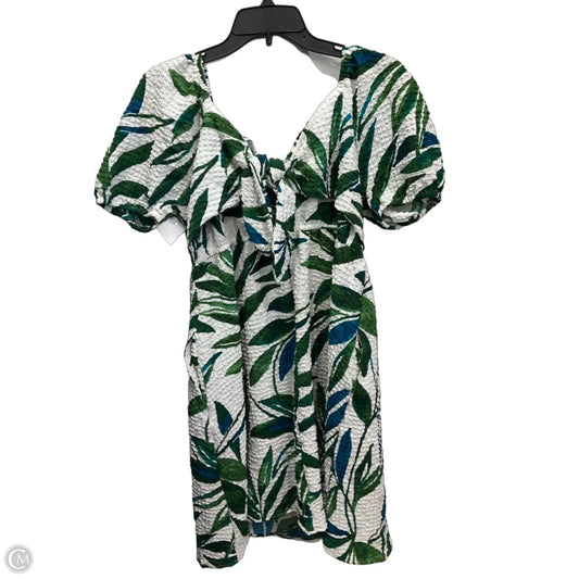 Dress Casual Midi By Time And Tru In Blue & Green, Size: S