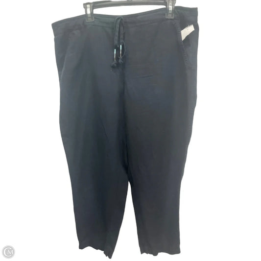 Pants Linen By J. Crew In Black, Size: 14