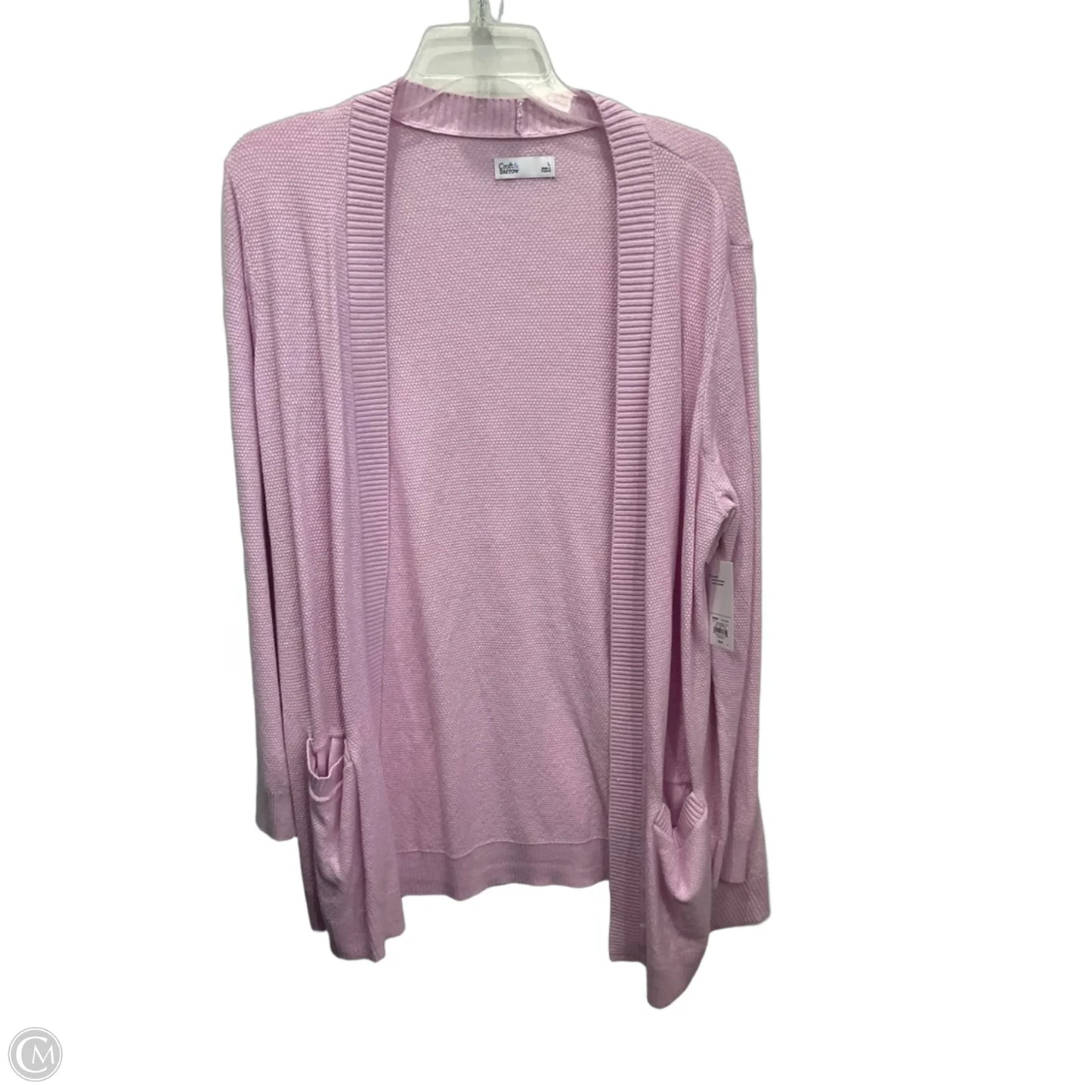 Cardigan By Croft And Barrow In Pink, Size: L