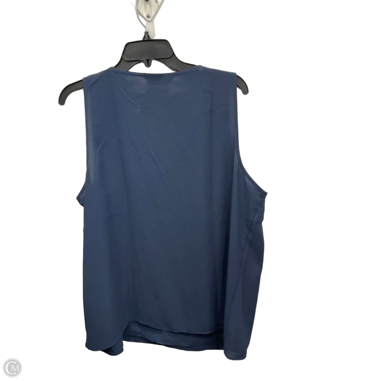 Top Sleeveless By Nine West Apparel In Blue, Size: Xl