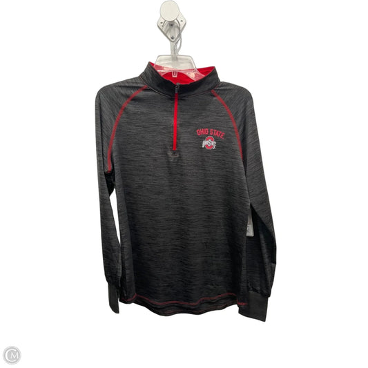 Athletic Sweatshirt Collar By Colosseum In Grey & Red, Size: Xl