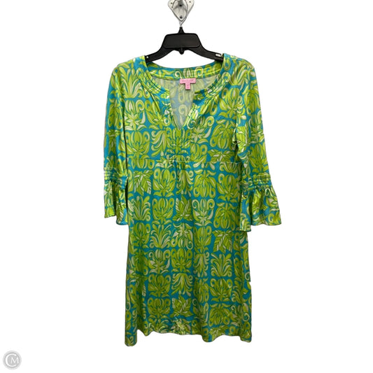 Dress Designer By Lilly Pulitzer In Blue & Green, Size: M