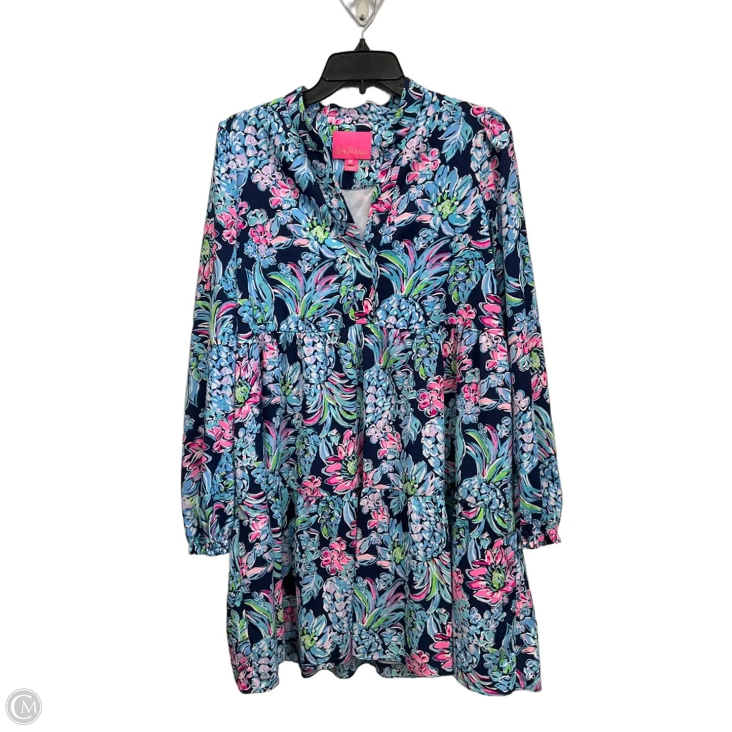Dress Designer By Lilly Pulitzer In Blue & Pink, Size: M