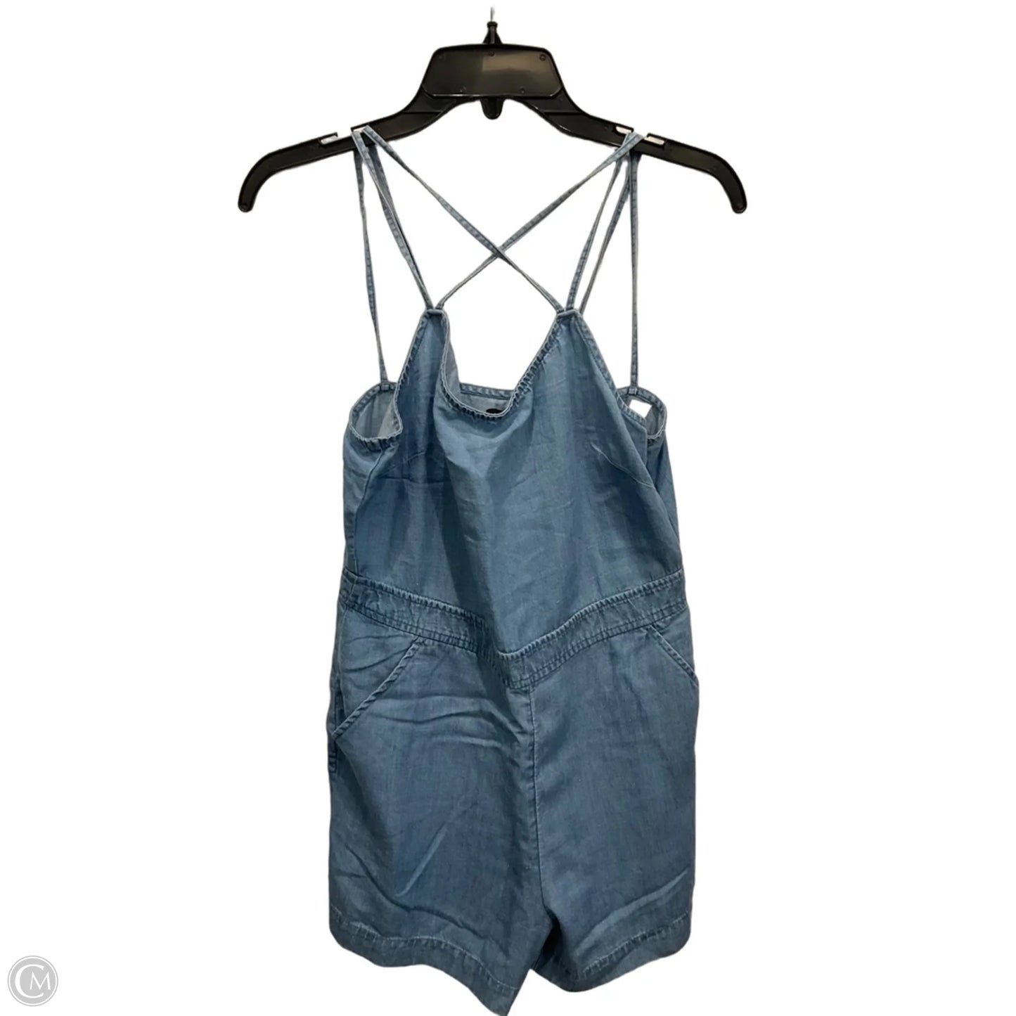 Romper By Loft In Blue Denim, Size: Xs