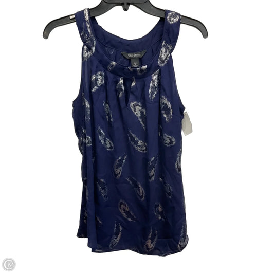 Top Sleeveless By White House Black Market In Blue, Size: M