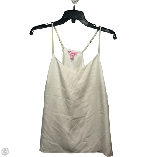 Top Sleeveless Designer By Lilly Pulitzer In Cream, Size: M