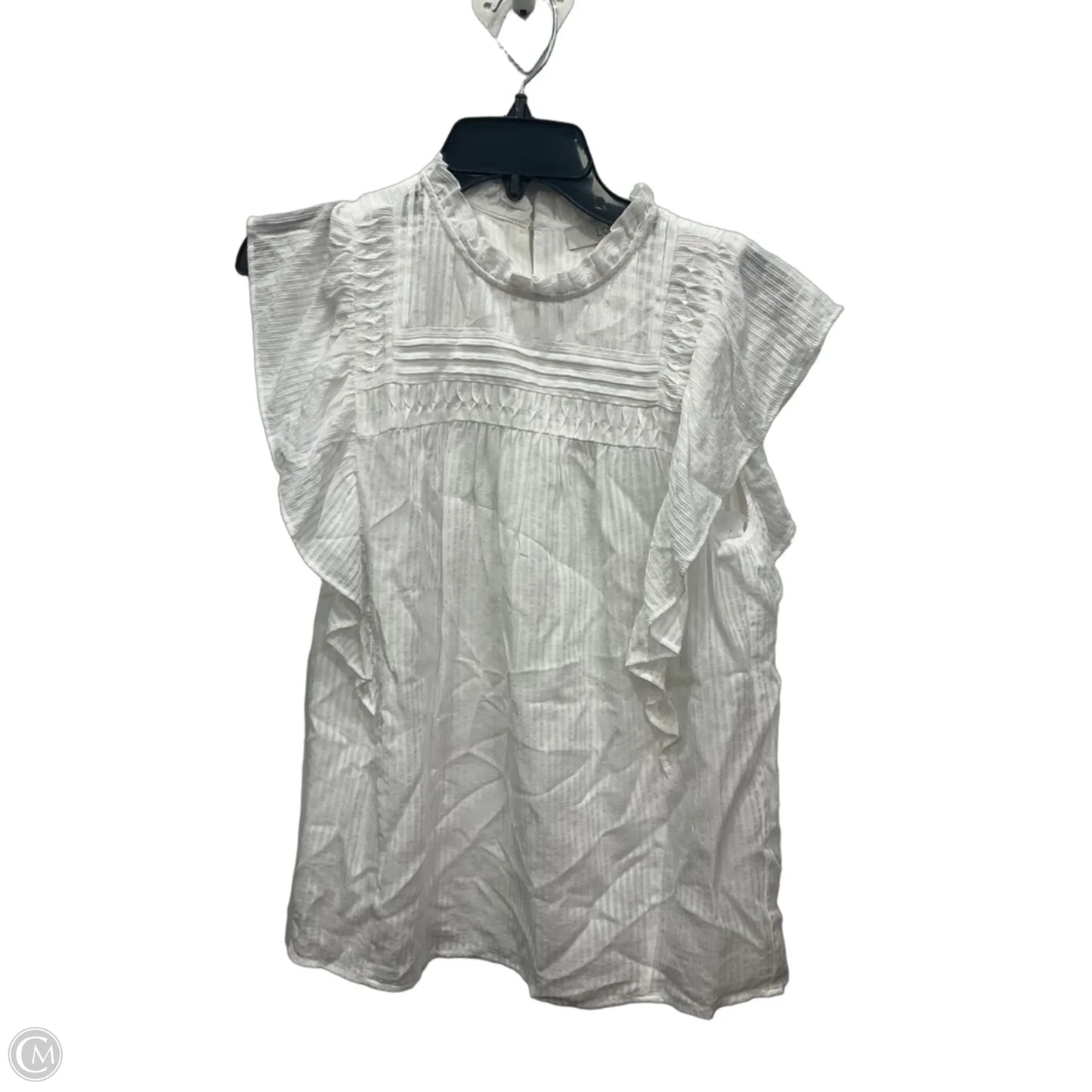 Top Sleeveless By Loft In White, Size: S
