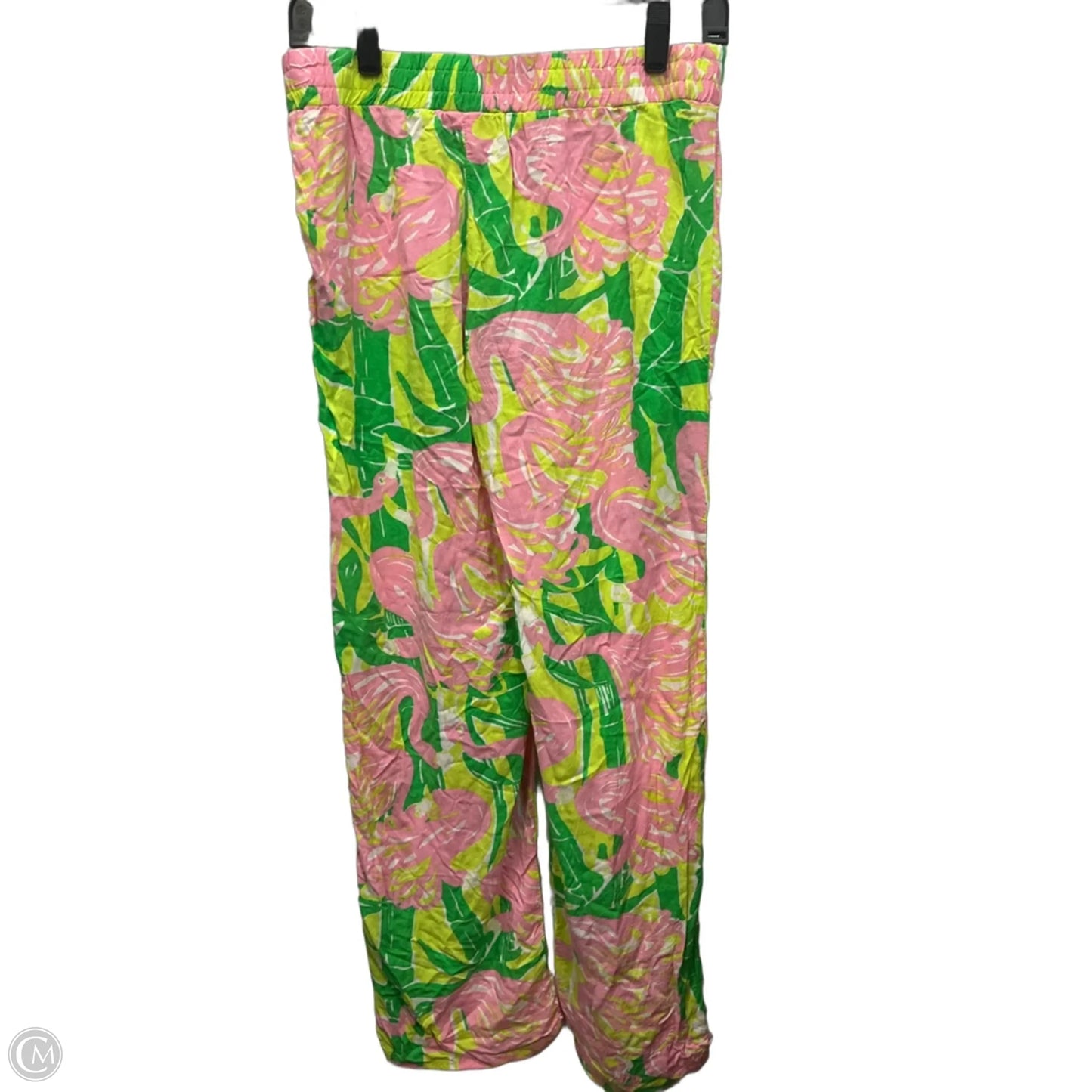 Pants Designer By Lilly Pulitzer In Green & Pink, Size: 0