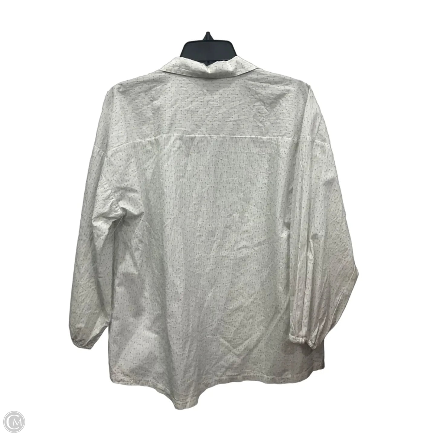Top Long Sleeve By Loft In White, Size: M