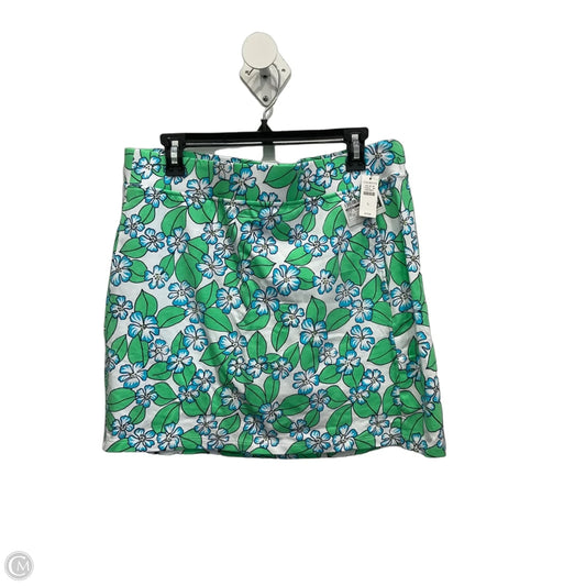 Skirt Midi By Talbots In Blue & Green, Size: 12