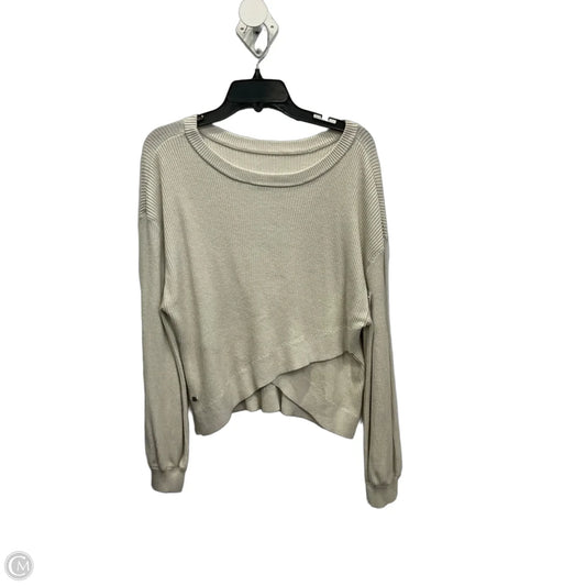 Athletic Sweatshirt Crewneck By Lululemon In Cream, Size: Xl