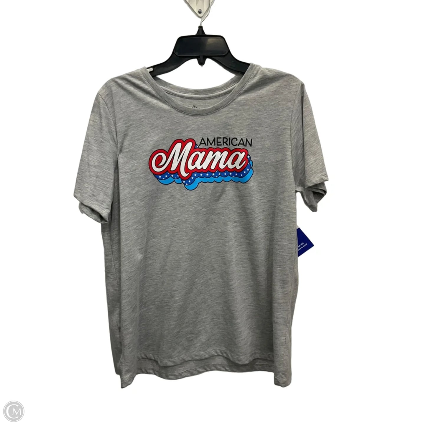 Top Short Sleeve Basic By Clothes Mentor In Grey, Size: Xl