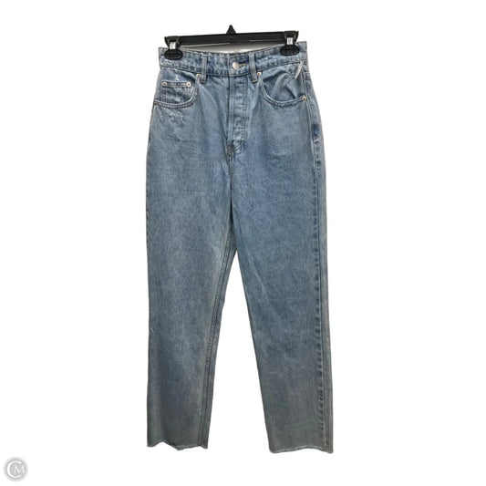 Jeans Straight By Meshki In Blue Denim, Size: 6