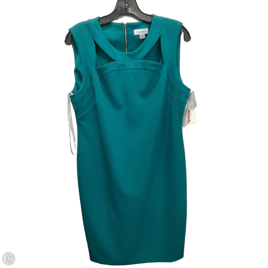 Dress Work By Calvin Klein In Tan, Size: Xl