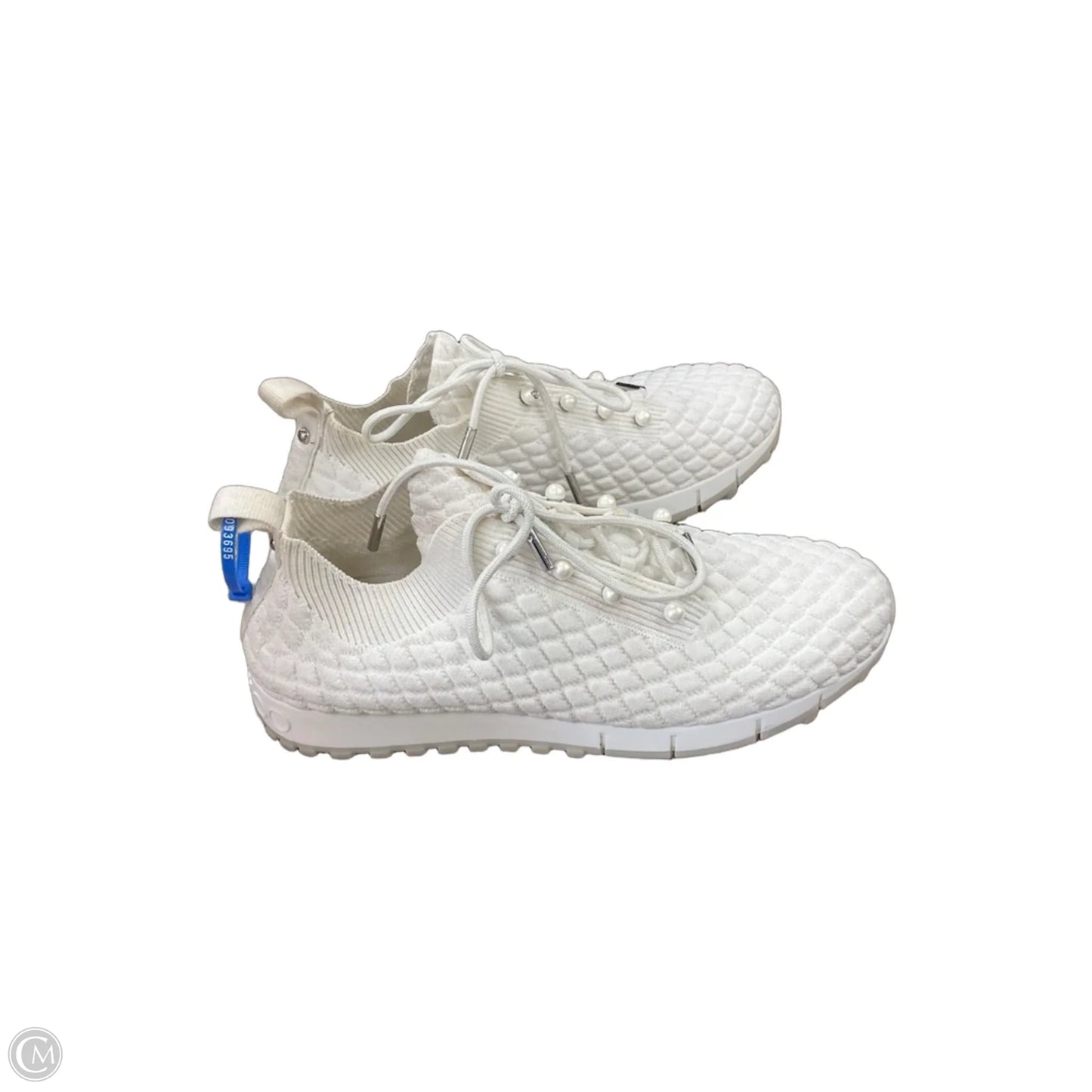Shoes Luxury Designer By Jimmy Choo In White, Size: 8.5