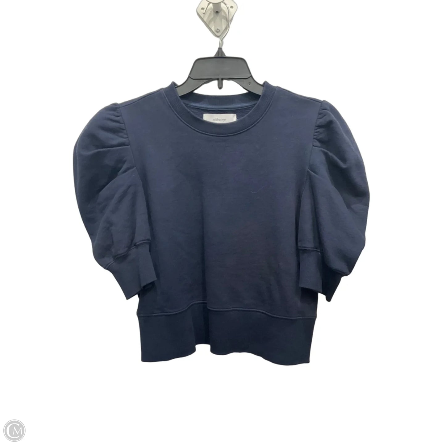 Top Short Sleeve By Cmc In Navy, Size: M