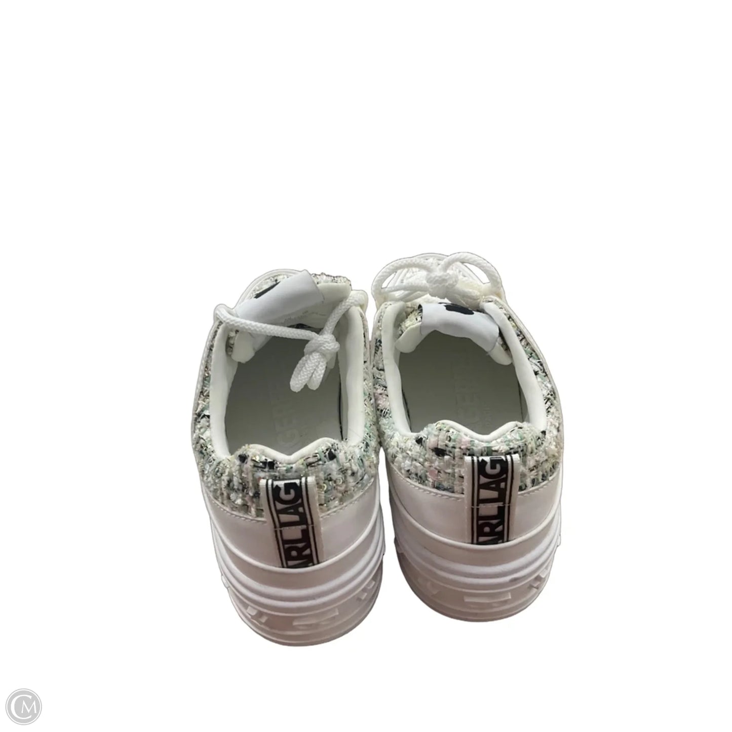 Shoes Designer By Karl Lagerfeld In Green & White, Size: 7.5