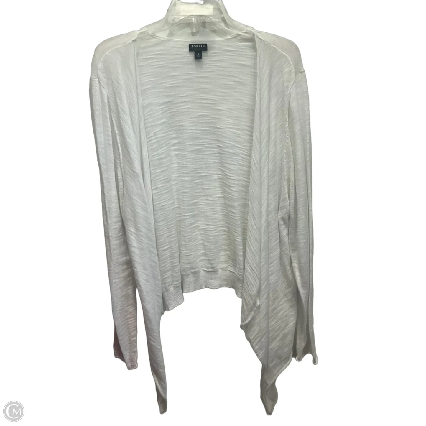 Cardigan By Torrid In White, Size: 3x