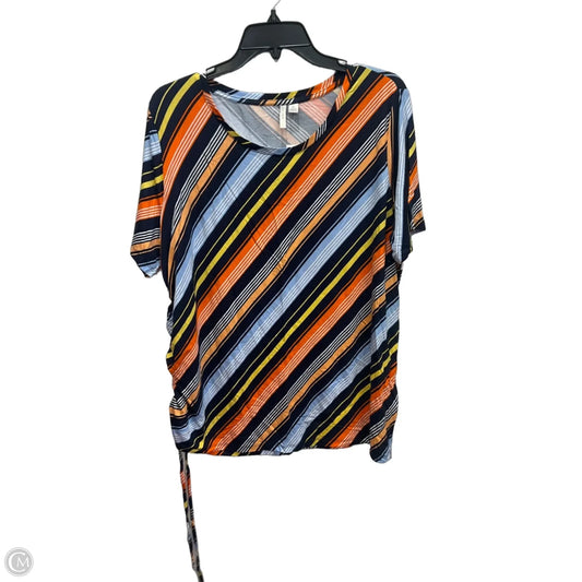 Top Short Sleeve By C Est. 1946 In Multi-colored, Size: Xl