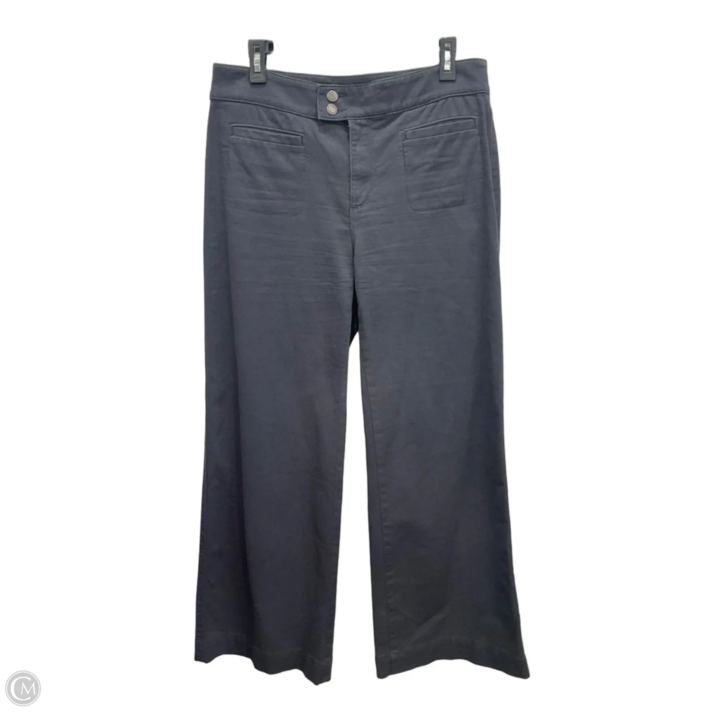 Jeans Wide Leg By Loft In Grey Denim, Size: 8