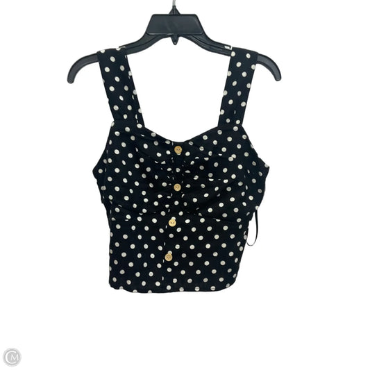 Top Sleeveless By Monteau In Black & White, Size: Xl