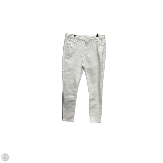 Jeans Skinny By Top Shop In White Denim, Size: 12