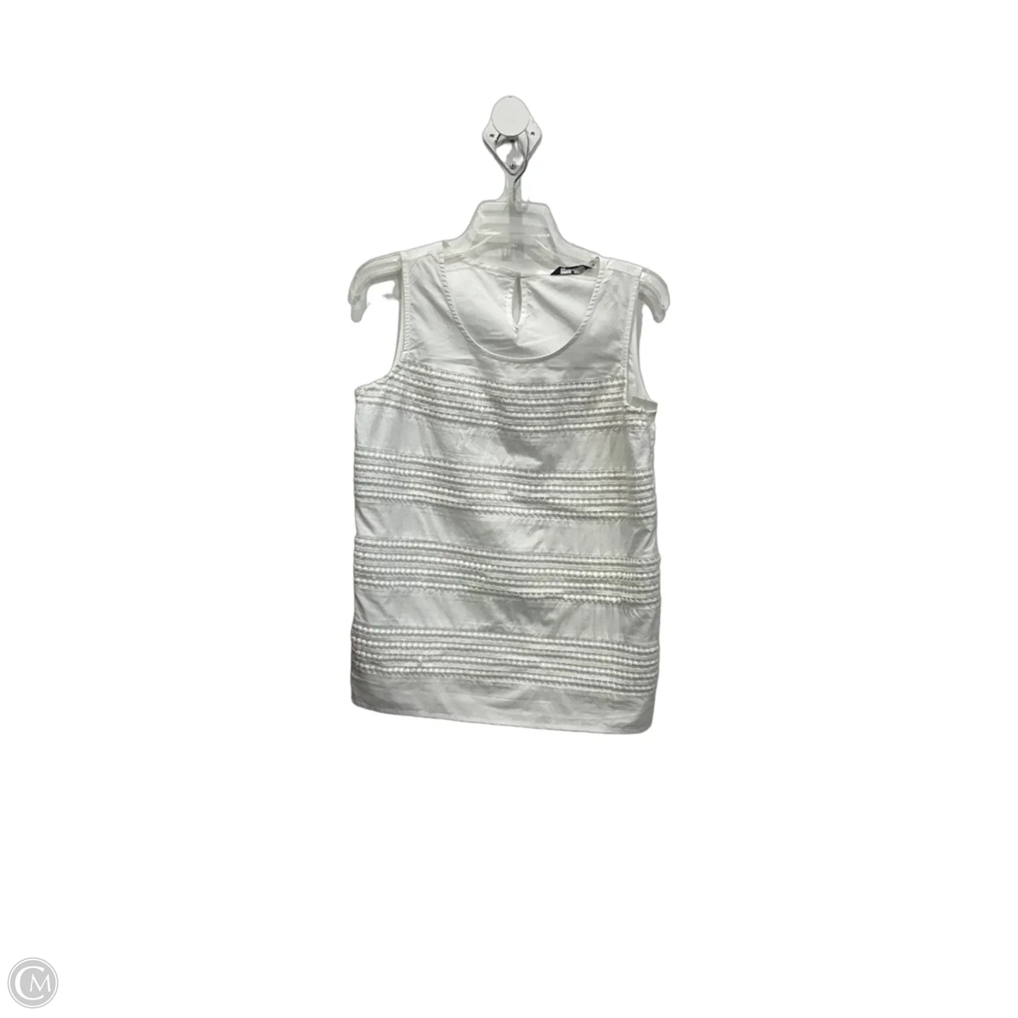 Top Sleeveless By Tommy Hilfiger In White, Size: Sp
