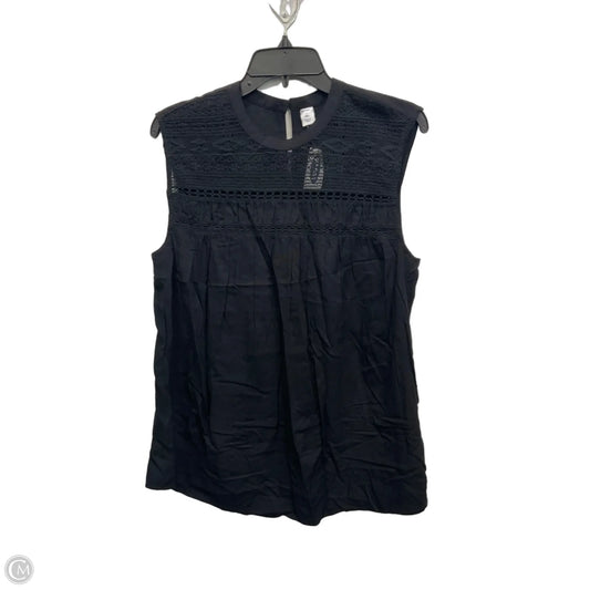 Top Sleeveless By Old Navy In Black, Size: L