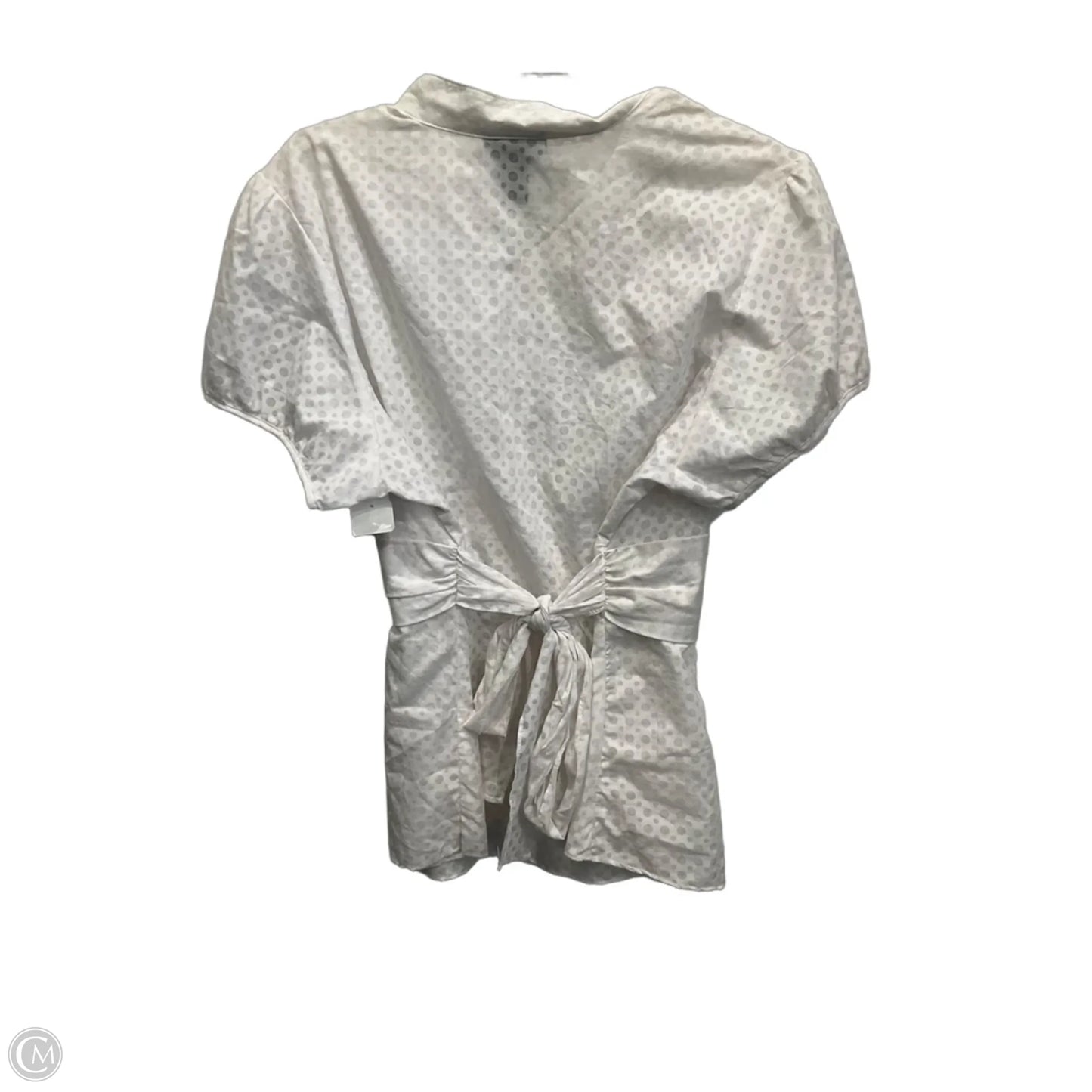 Blouse Short Sleeve By Lane Bryant In White, Size: Xxl