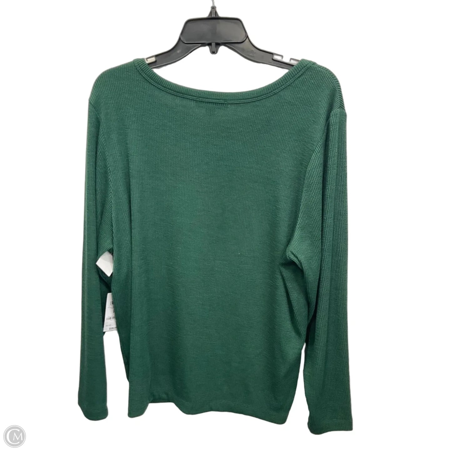 Top Long Sleeve By And Now This In Green, Size: 2x
