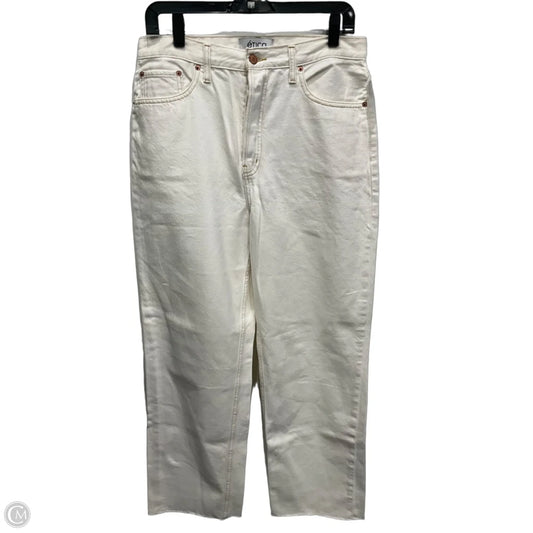 Jeans Straight By Etica In White Denim, Size: 8