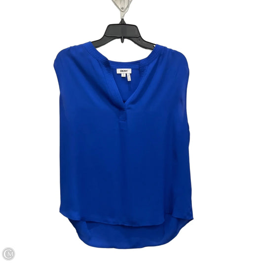 Top Sleeveless By Dkny In Blue, Size: Xl