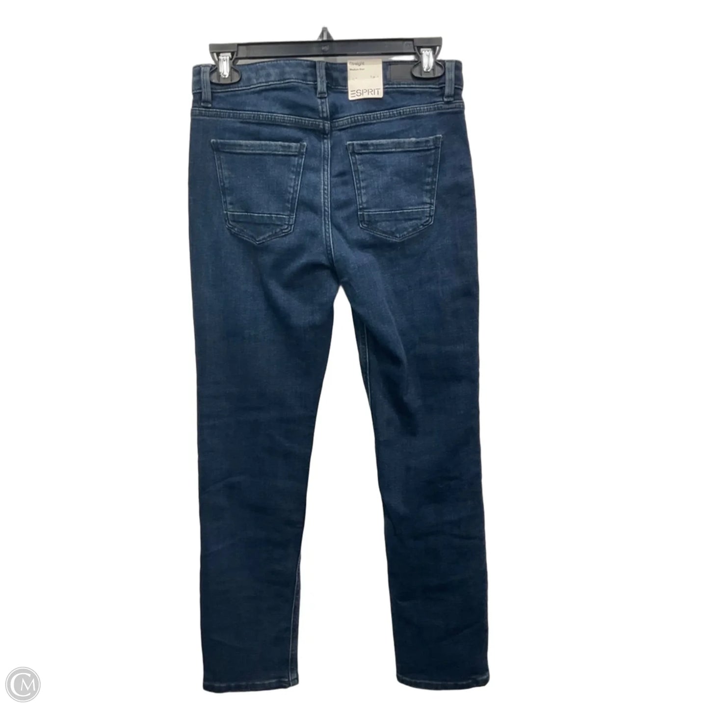 Jeans Straight By Esprit In Blue Denim, Size: 8