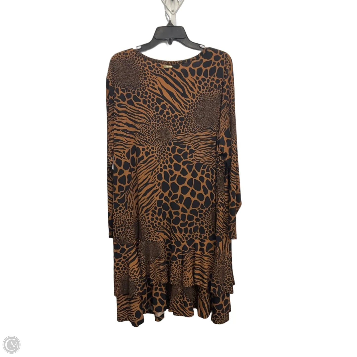 Dress Casual Midi By Michael By Michael Kors In Animal Print, Size: 3x