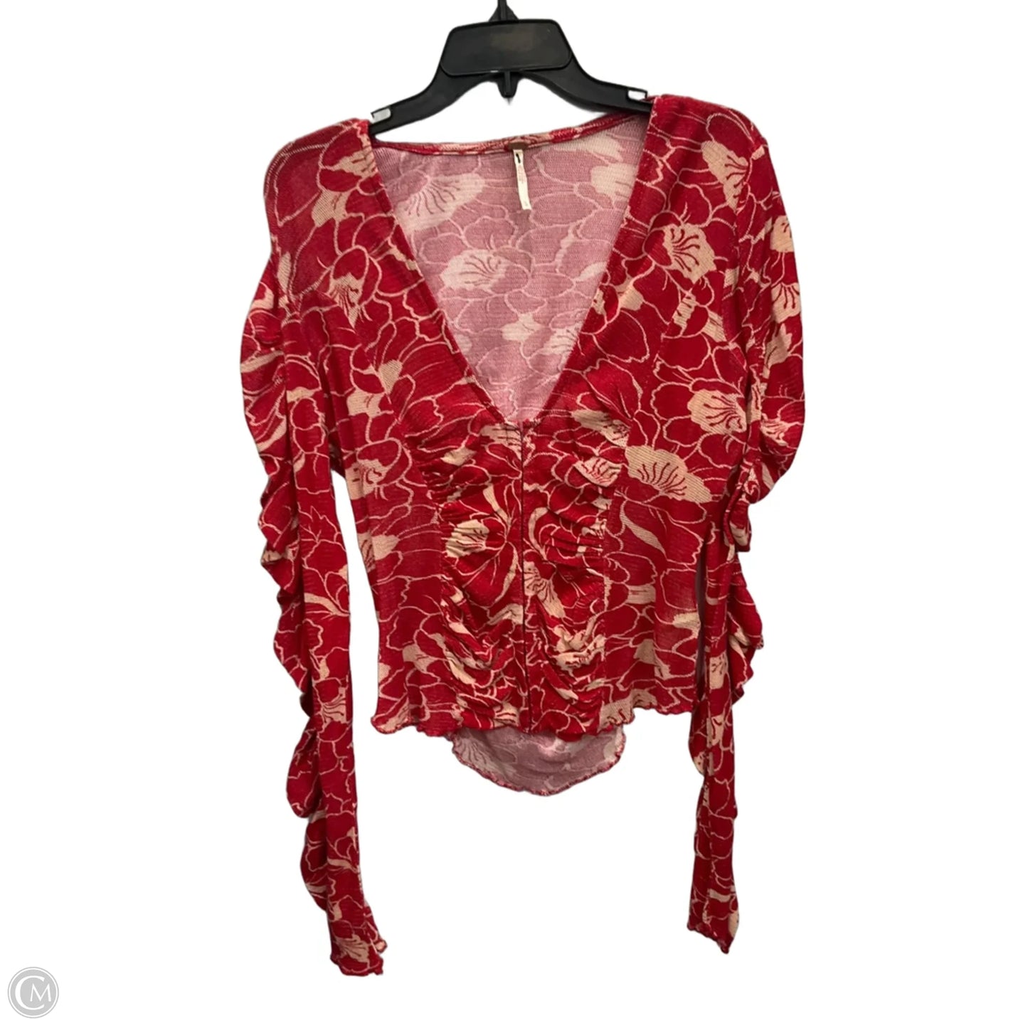 Top Long Sleeve By Free People In Red, Size: L