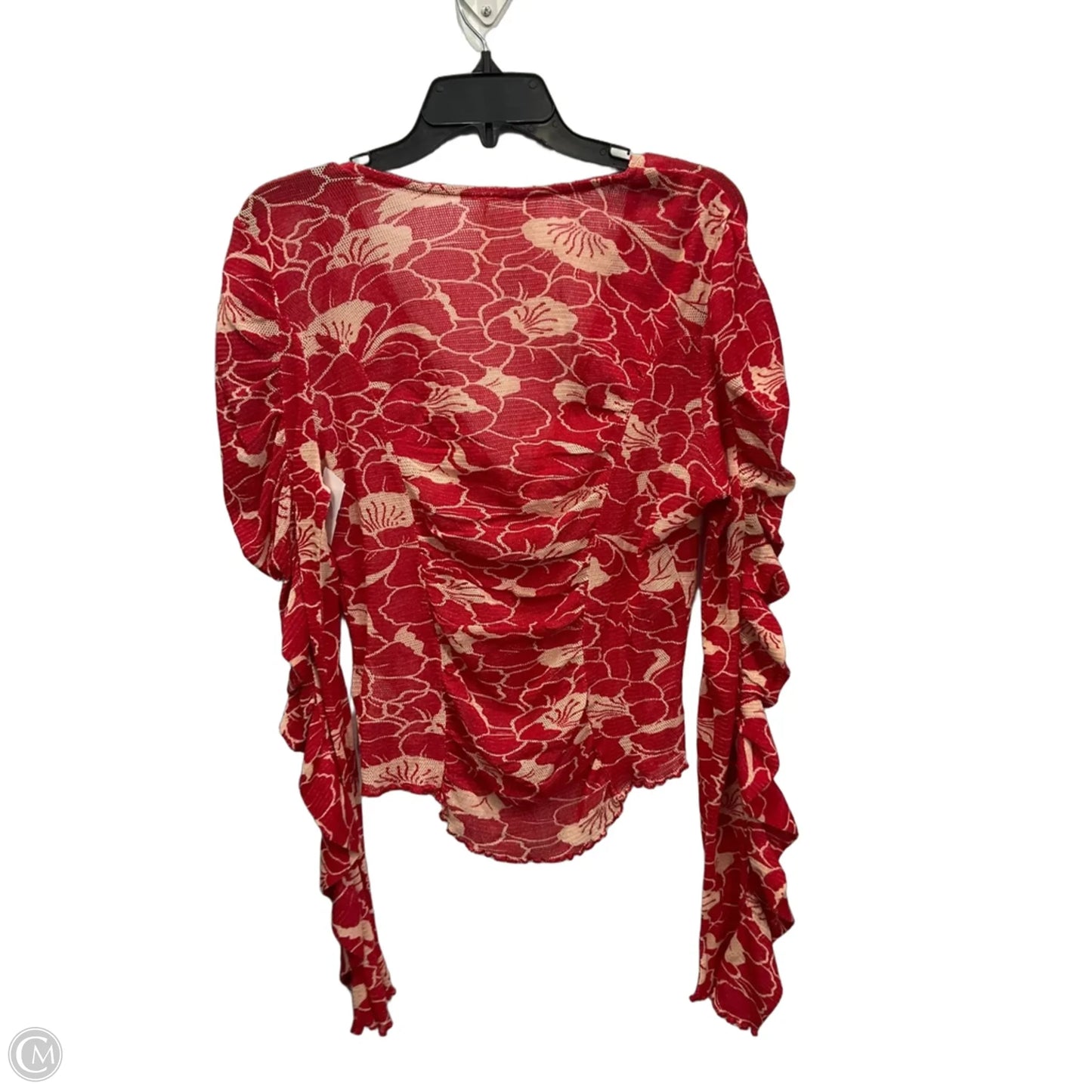 Top Long Sleeve By Free People In Red, Size: L
